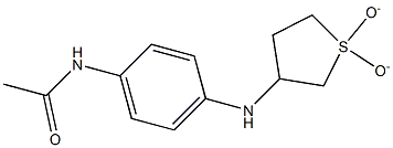 N-{4-[(1,1-dioxidotetrahydrothien-3-yl)amino]phenyl}acetamide,,结构式