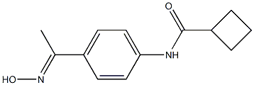 N-{4-[(1E)-N-hydroxyethanimidoyl]phenyl}cyclobutanecarboxamide