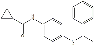 N-{4-[(1-phenylethyl)amino]phenyl}cyclopropanecarboxamide Struktur