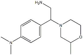 N-{4-[2-amino-1-(2-methylmorpholin-4-yl)ethyl]phenyl}-N,N-dimethylamine 结构式