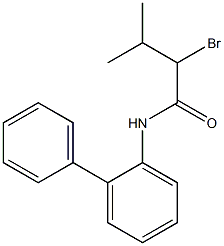 N-1,1'-biphenyl-2-yl-2-bromo-3-methylbutanamide Structure