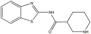 N-1,3-benzothiazol-2-ylpiperidine-3-carboxamide Struktur