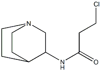 N-1-azabicyclo[2.2.2]oct-3-yl-3-chloropropanamide 结构式