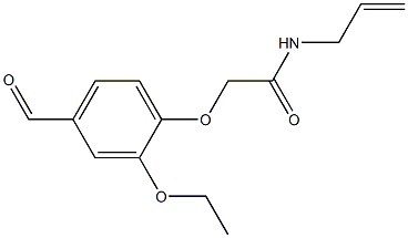 N-allyl-2-(2-ethoxy-4-formylphenoxy)acetamide Structure