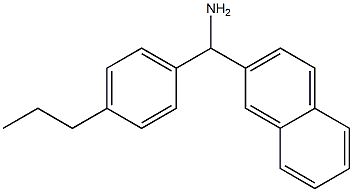 naphthalen-2-yl(4-propylphenyl)methanamine Structure