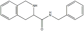 N-ベンジル-1,2,3,4-テトラヒドロイソキノリン-3-カルボアミド 化学構造式