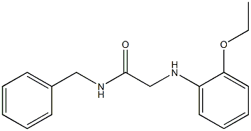 N-benzyl-2-[(2-ethoxyphenyl)amino]acetamide Struktur