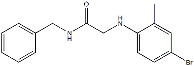 N-benzyl-2-[(4-bromo-2-methylphenyl)amino]acetamide Structure