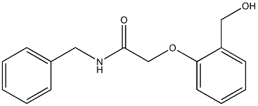 N-benzyl-2-[2-(hydroxymethyl)phenoxy]acetamide 化学構造式