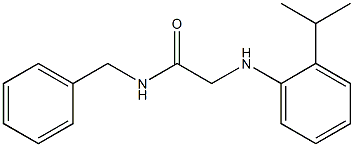 N-benzyl-2-{[2-(propan-2-yl)phenyl]amino}acetamide Structure