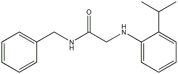 N-benzyl-2-{[2-(propan-2-yl)phenyl]amino}acetamide Struktur