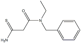 N-benzyl-2-carbamothioyl-N-ethylacetamide 化学構造式
