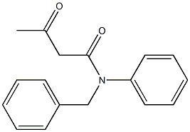 N-benzyl-3-oxo-N-phenylbutanamide Struktur