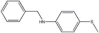 N-benzyl-4-(methylsulfanyl)aniline Struktur