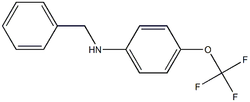 4-(トリフルオロメトキシ)-N-ベンジルアニリン 化学構造式