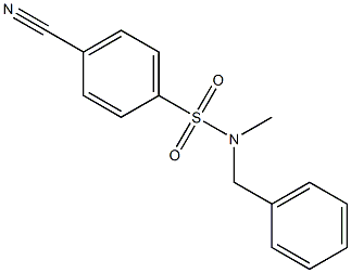 N-benzyl-4-cyano-N-methylbenzenesulfonamide 化学構造式