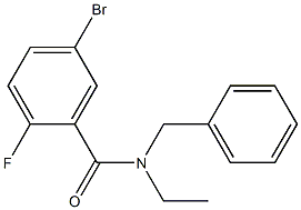 N-benzyl-5-bromo-N-ethyl-2-fluorobenzamide Struktur