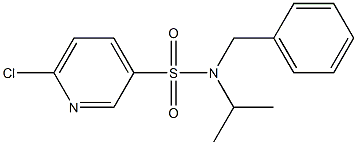 N-benzyl-6-chloro-N-(propan-2-yl)pyridine-3-sulfonamide Struktur