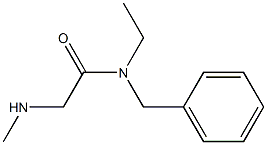 N-benzyl-N-ethyl-2-(methylamino)acetamide Structure