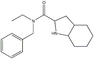 N-benzyl-N-ethyl-octahydro-1H-indole-2-carboxamide 化学構造式