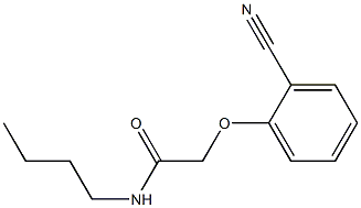 N-butyl-2-(2-cyanophenoxy)acetamide Structure