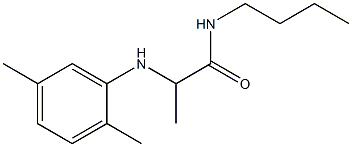 N-butyl-2-[(2,5-dimethylphenyl)amino]propanamide Struktur