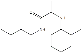 N-butyl-2-[(2-methylcyclohexyl)amino]propanamide,,结构式