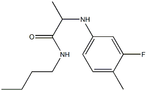 N-butyl-2-[(3-fluoro-4-methylphenyl)amino]propanamide