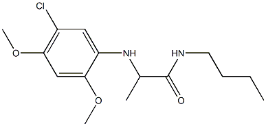 N-butyl-2-[(5-chloro-2,4-dimethoxyphenyl)amino]propanamide|