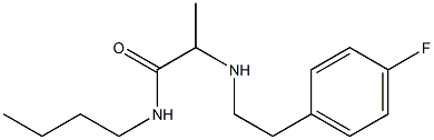 N-butyl-2-{[2-(4-fluorophenyl)ethyl]amino}propanamide Struktur