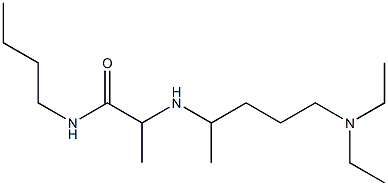 N-butyl-2-{[5-(diethylamino)pentan-2-yl]amino}propanamide 化学構造式