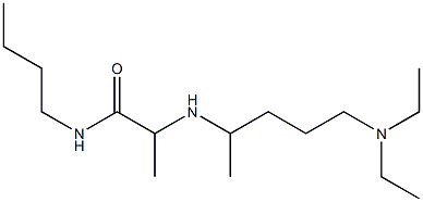 N-butyl-2-{[5-(diethylamino)pentan-2-yl]amino}propanamide,,结构式