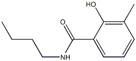 N-butyl-2-hydroxy-3-methylbenzamide Struktur