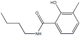 N-butyl-2-hydroxy-3-methylbenzamide 化学構造式