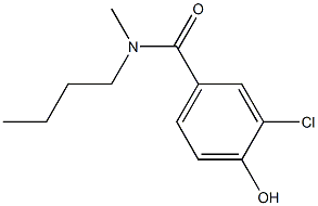 N-butyl-3-chloro-4-hydroxy-N-methylbenzamide 结构式