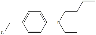 N-butyl-4-(chloromethyl)-N-ethylaniline,,结构式