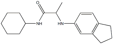 N-cyclohexyl-2-(2,3-dihydro-1H-inden-5-ylamino)propanamide