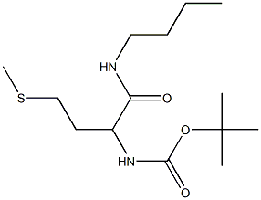 tert-butyl N-[1-(butylcarbamoyl)-3-(methylsulfanyl)propyl]carbamate,,结构式