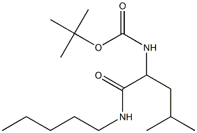 tert-butyl N-[3-methyl-1-(pentylcarbamoyl)butyl]carbamate,,结构式
