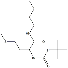 tert-butyl N-{1-[(3-methylbutyl)carbamoyl]-3-(methylsulfanyl)propyl}carbamate,,结构式