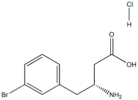 (R)-3-Amino-4-(3-Bromophenyl)butyric Acid Hydrochloride Structure