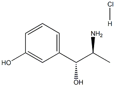 (R)--(3-Hydroxyphenyl)alaninol hydrochloride,,结构式