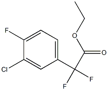 Ethyl (3-Chloro-4-fluorophenyl)difluoroacetate Structure