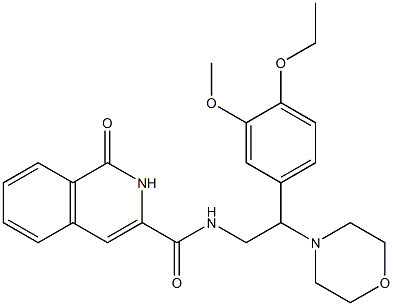 3-Isoquinolinecarboxamide,  N-[2-(4-ethoxy-3-methoxyphenyl)-2-(4-morpholinyl)ethyl]-1,2-dihydro-1-oxo-