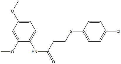 3-[(4-chlorophenyl)sulfanyl]-N-(2,4-dimethoxyphenyl)propanamide