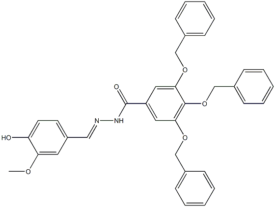 3,4,5-tris(benzyloxy)-N'-(4-hydroxy-3-methoxybenzylidene)benzohydrazide