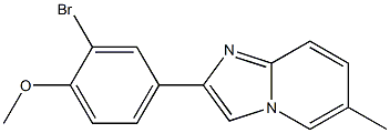  2-bromo-4-(6-methylimidazo[1,2-a]pyridin-2-yl)phenyl methyl ether