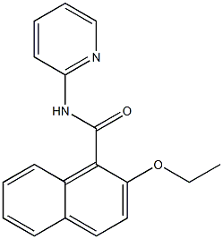 2-ethoxy-N-(2-pyridinyl)-1-naphthamide Struktur