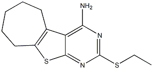 2-(ethylsulfanyl)-6,7,8,9-tetrahydro-5H-cyclohepta[4,5]thieno[2,3-d]pyrimidin-4-ylamine