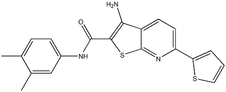 3-amino-N-(3,4-dimethylphenyl)-6-thien-2-ylthieno[2,3-b]pyridine-2-carboxamide